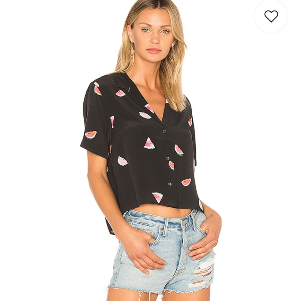 ISO Maui Button Up in Watermelon